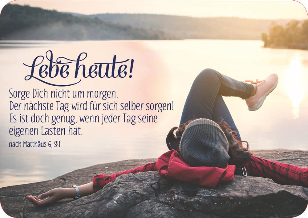 Frontcover zum Titel Lebe heute! Sorge dich nicht um morgen.
