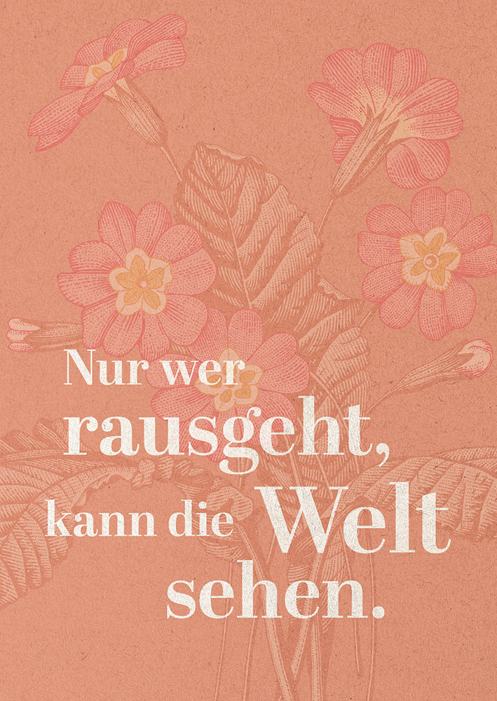 Frontcover zum Titel Nur wer rausgeht, kann die Welt sehen.