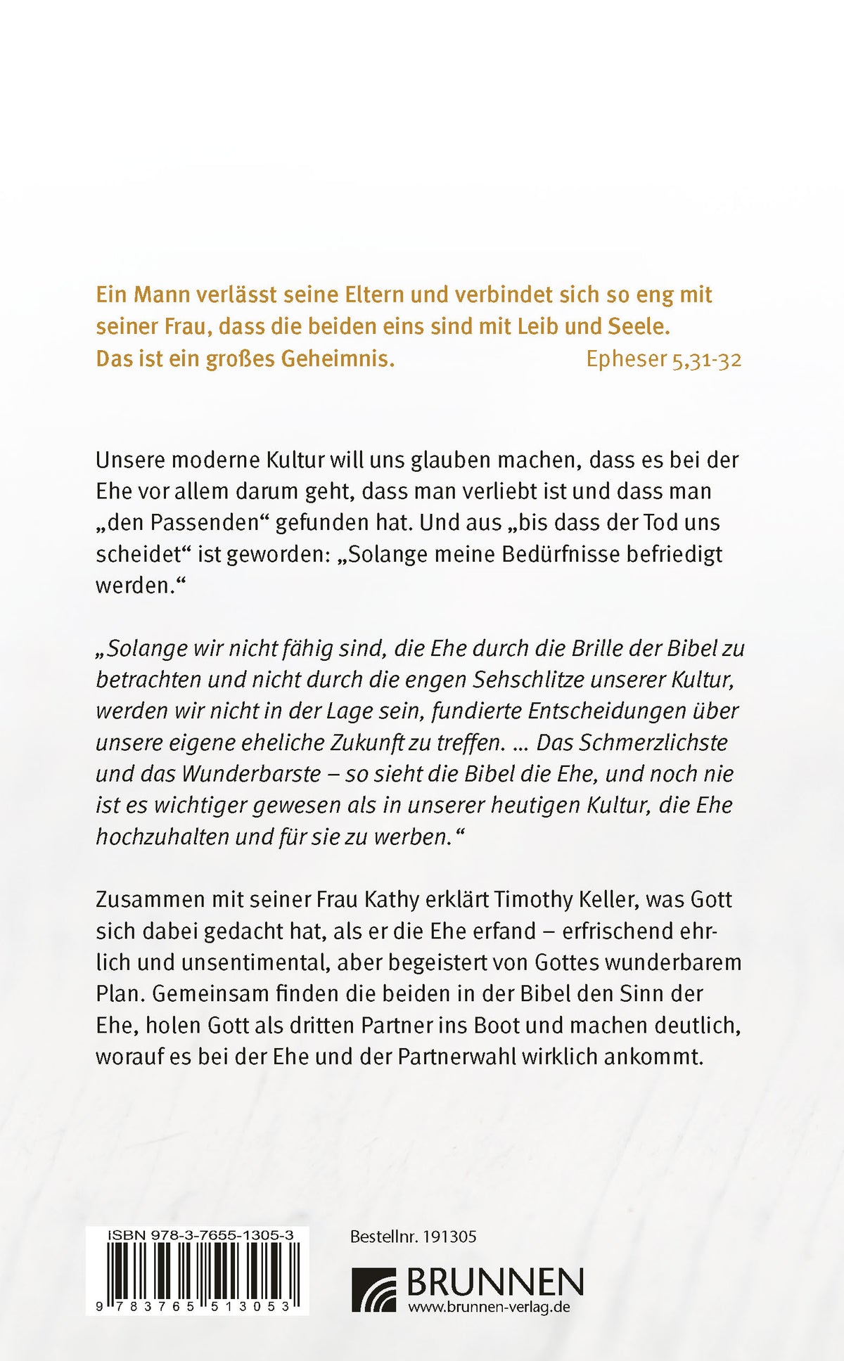 Backcover zum Titel Ehe