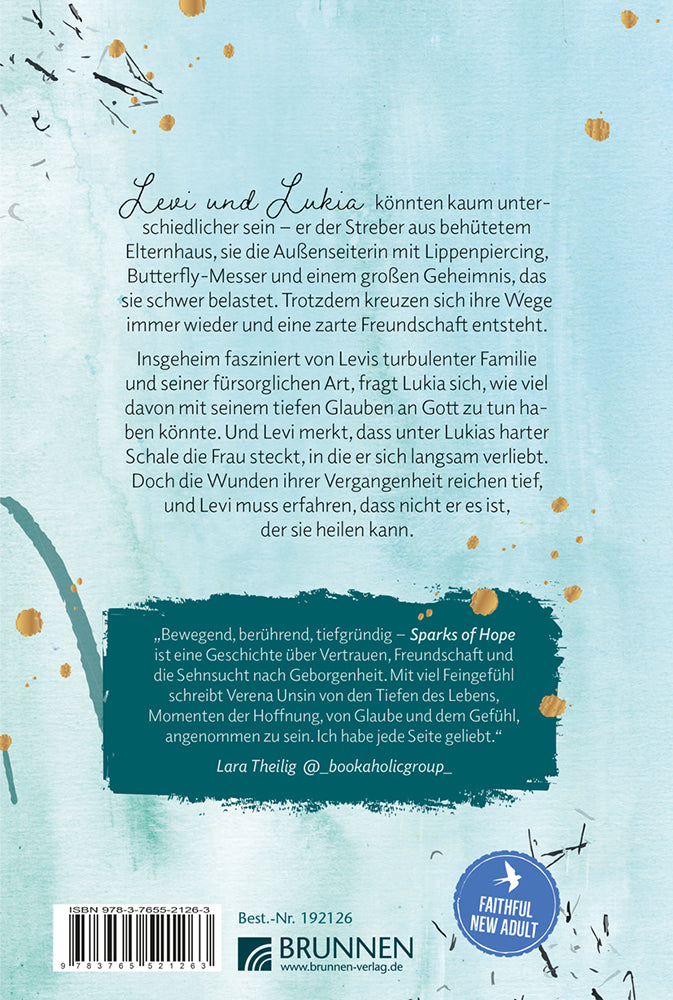 Backcover zum Titel Sparks of Hope