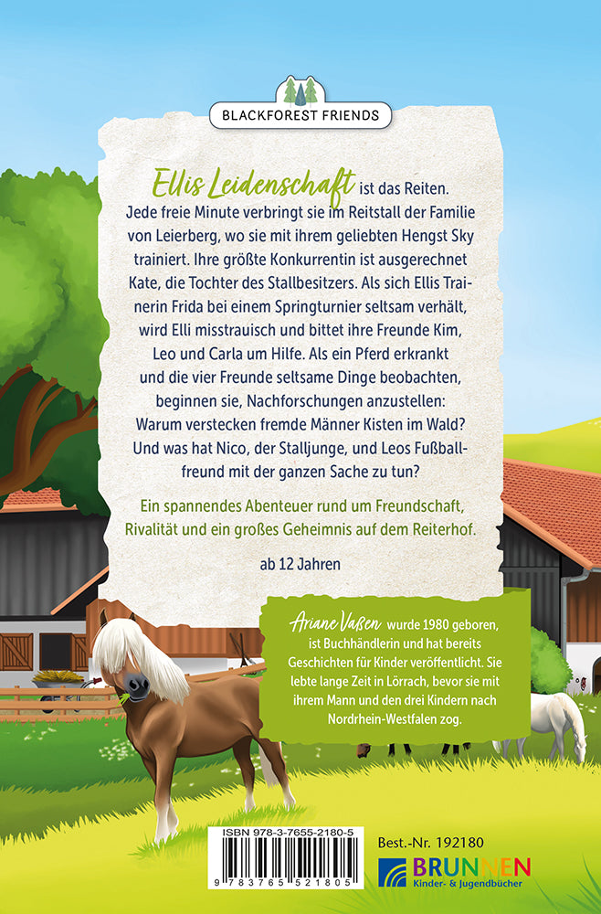Backcover zum Titel Elli: Verschwörung im Reitstall