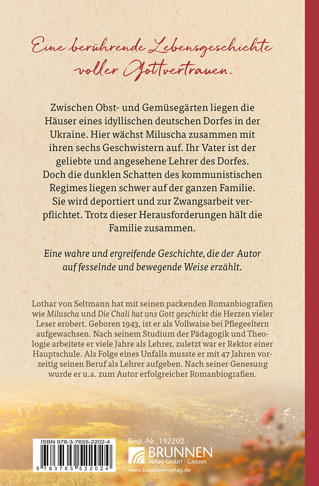 Backcover zum Titel Miluscha