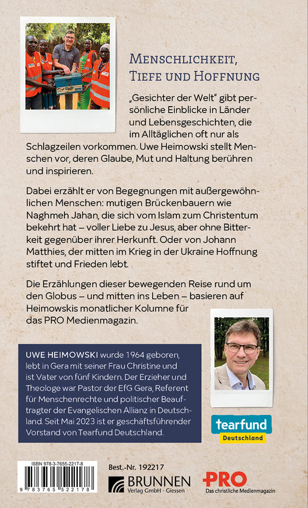 Backcover zum Titel Gesichter der Welt