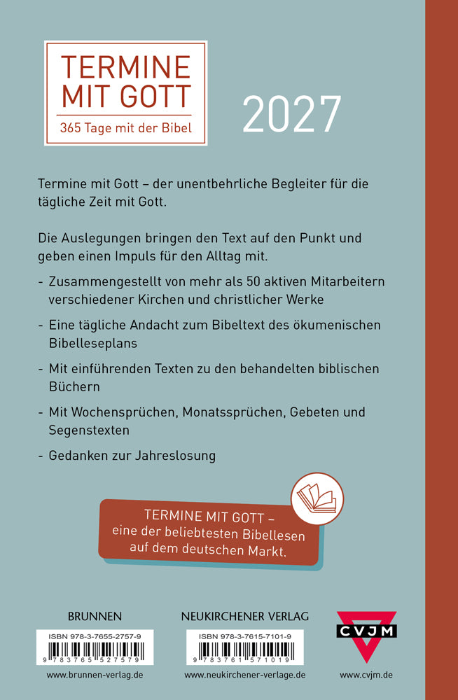 Backcover zum Titel Termine mit Gott 2027