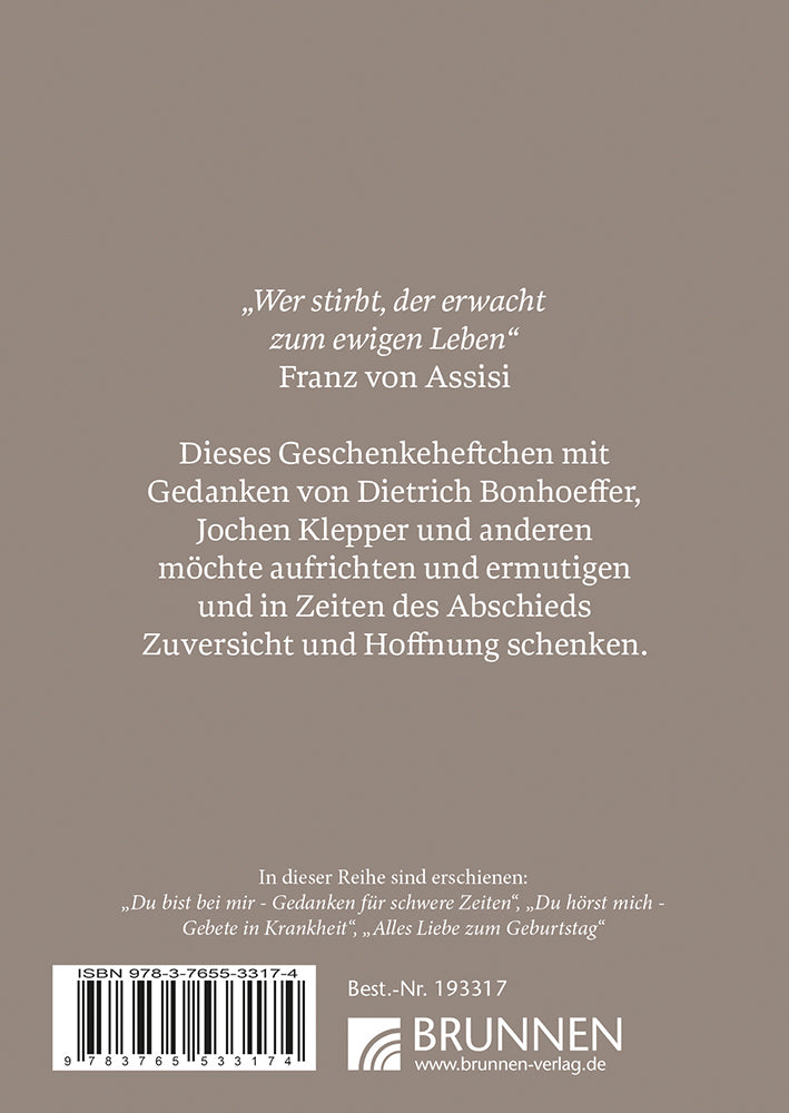 Backcover zum Titel Du tröstest mich