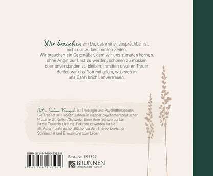 Backcover zum Titel Über den Abschied hinaus