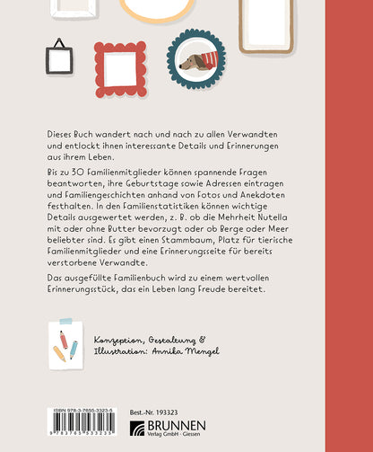 Backcover zum Titel Meine Familie in einem Buch