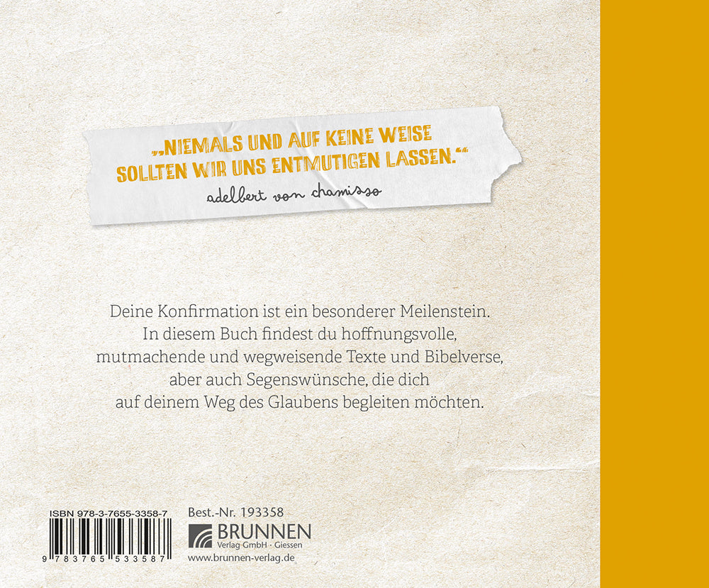 Backcover zum Titel Auf all deinen Wegen - Geschenkbuch