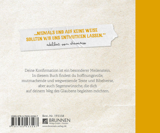 Backcover zum Titel Auf all deinen Wegen - Geschenkbuch