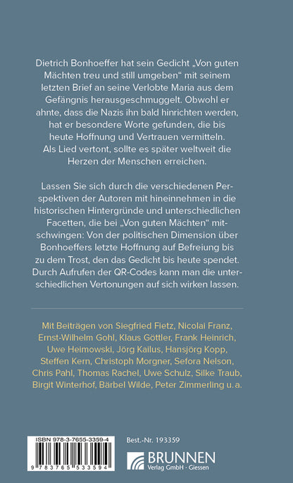 Backcover zum Titel Von guten Mächten treu und still umgeben