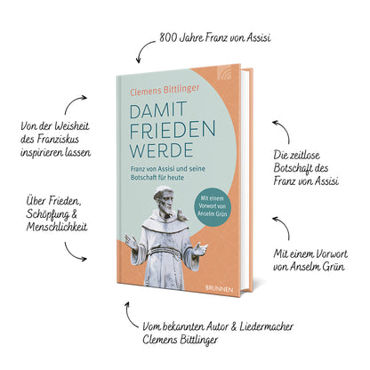 Produktbild zum Titel Damit Frieden werde - Franz von Assisi und seine Botschaft für heute