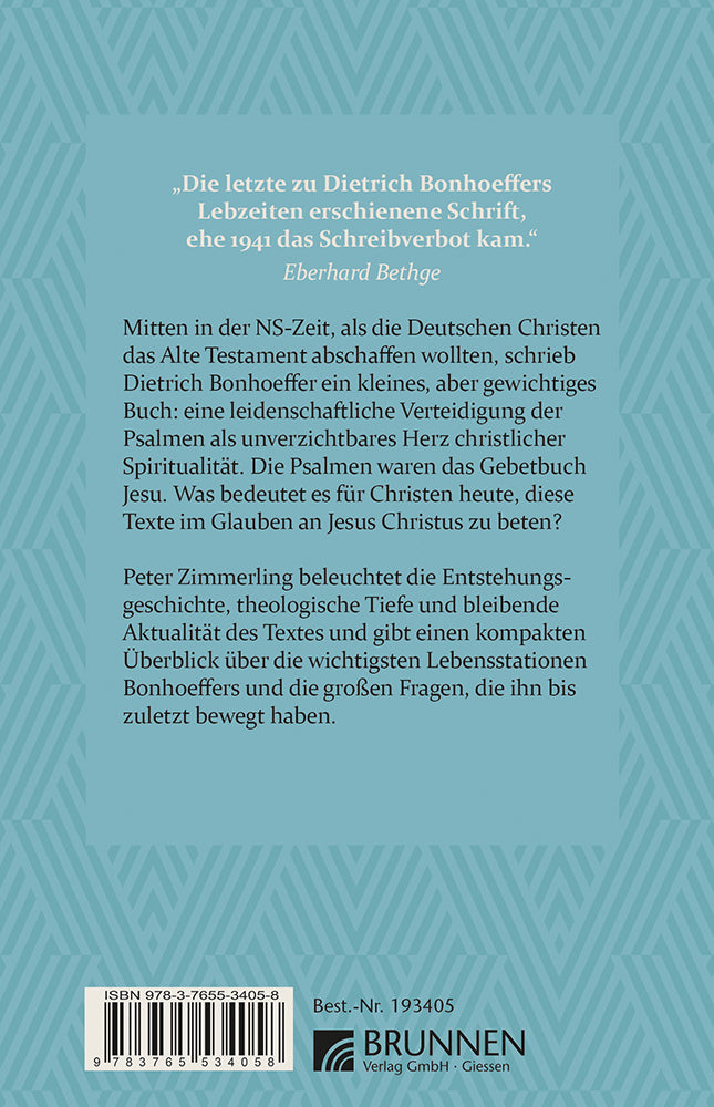 Backcover zum Titel Die Psalmen - Das Gebetbuch der Bibel