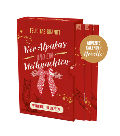 Frontcover zum Titel Vier Alpakas und ein Weihnachten: eine Adventskalendernovelle