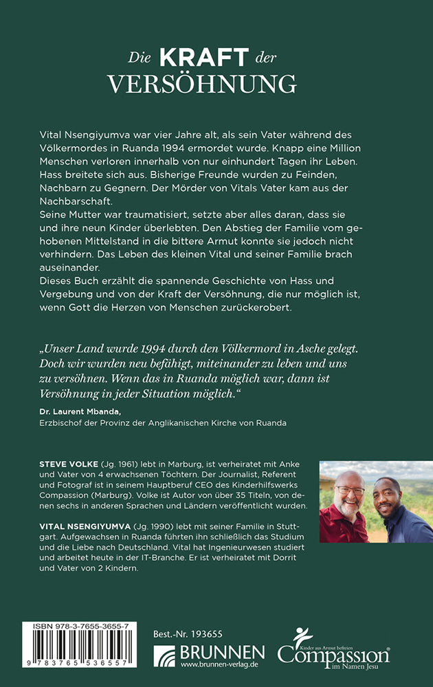 Backcover zum Titel Die Kraft der Versöhnung