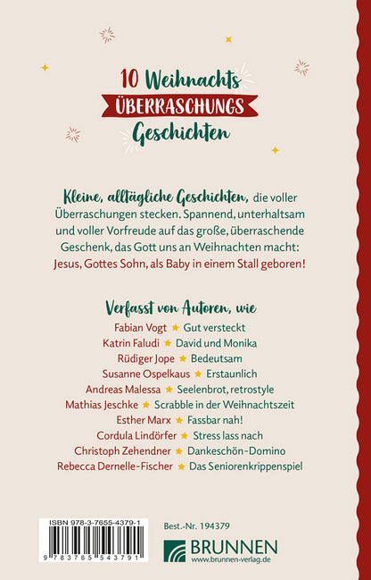 Backcover zum Titel WeihnachtsÜberraschungsGeschichten