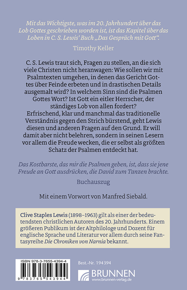 Backcover zum Titel Das Gespräch mit Gott