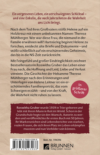 Backcover zum Titel Die verheimlichte Großmutter