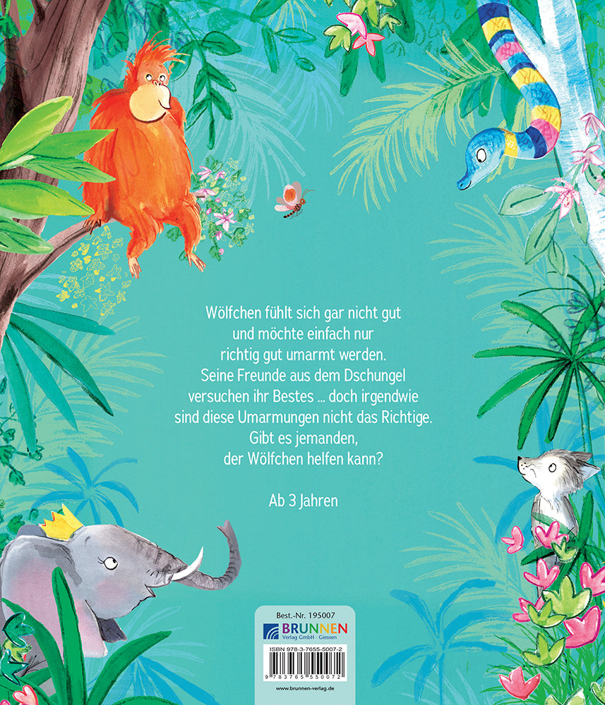 Backcover zum Titel Jeder braucht mal eine Umarmung