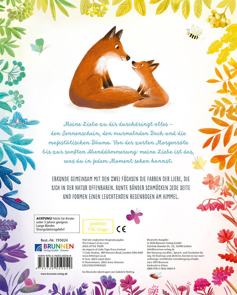 Backcover zum Titel So viele Farben hat meine Liebe