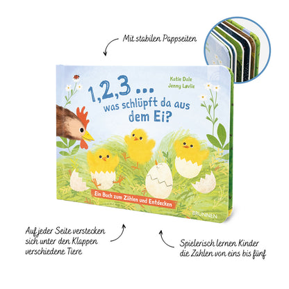 Produktbild zum Titel 1, 2, 3 ... was schlüpft da aus dem Ei?