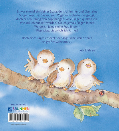 Backcover zum Titel Der ängstliche kleine Spatz