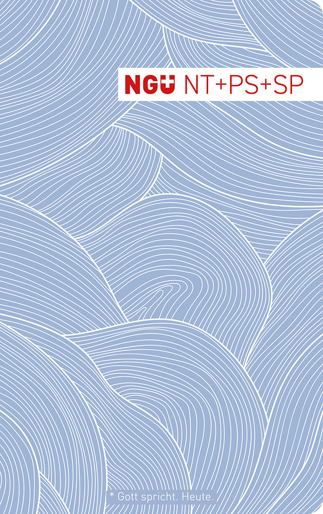 Frontcover zum Titel Neues Testament mit Psalmen und Sprüchen Design-Edition blau