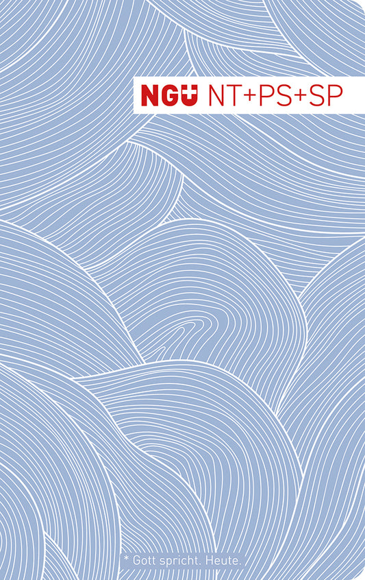 Frontcover zum Titel Neues Testament mit Psalmen und Sprüchen Design-Edition blau