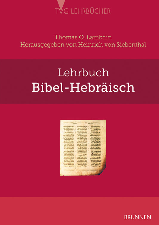 Frontcover zum Titel Lehrbuch Bibel-Hebräisch