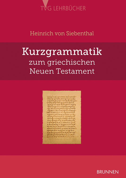 Frontcover zum Titel Kurzgrammatik zum griechischen Neuen Testament