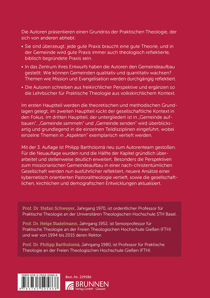 Backcover zum Titel Praktische Theologie