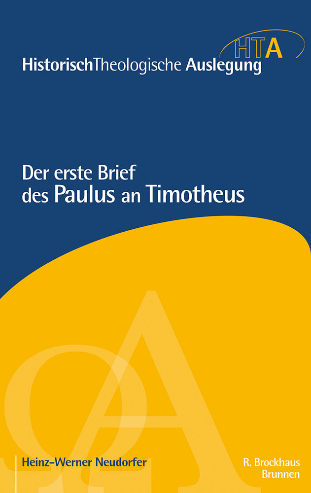 Frontcover zum Titel Der erste Brief des Paulus an Timotheus