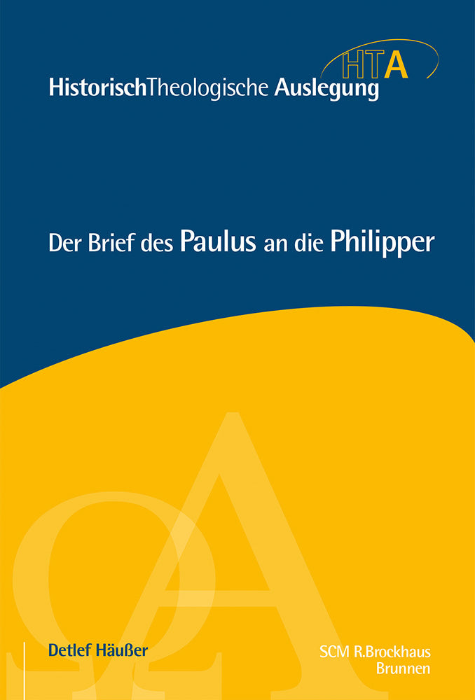 Frontcover zum Titel Der Brief des Paulus an die Philipper