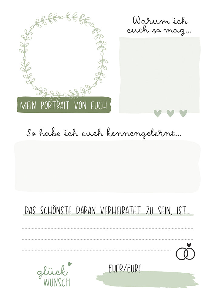  zum Titel Gästebuch-Karten