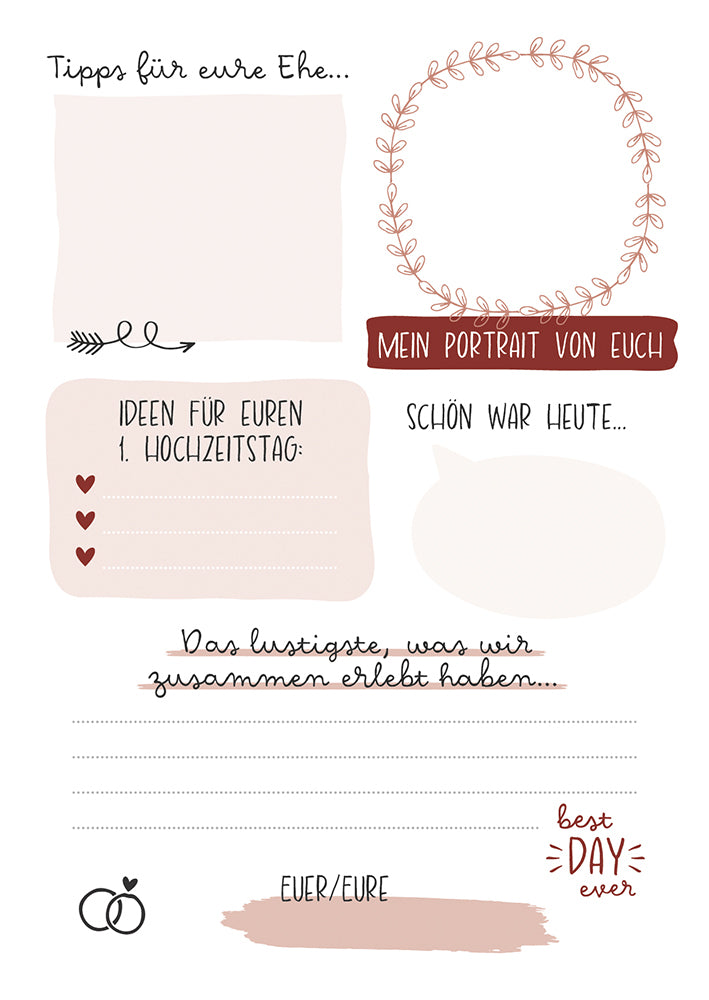  zum Titel Gästebuch-Karten