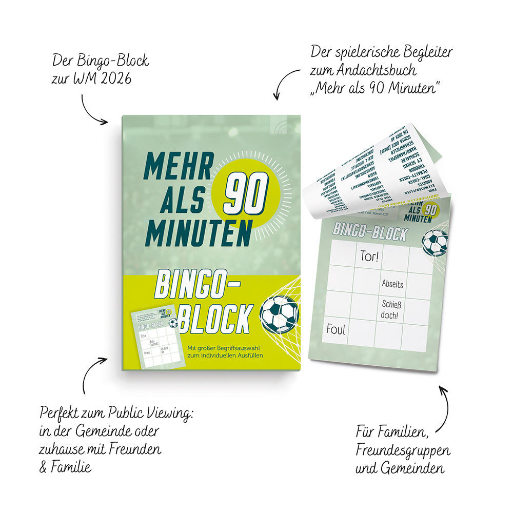  zum Titel Mehr als 90 Minuten - Bingo-Block Fußball