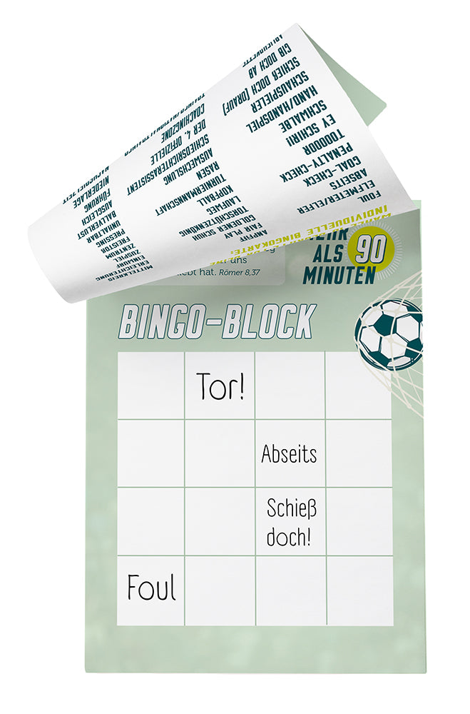  zum Titel Mehr als 90 Minuten - Bingo-Block Fußball