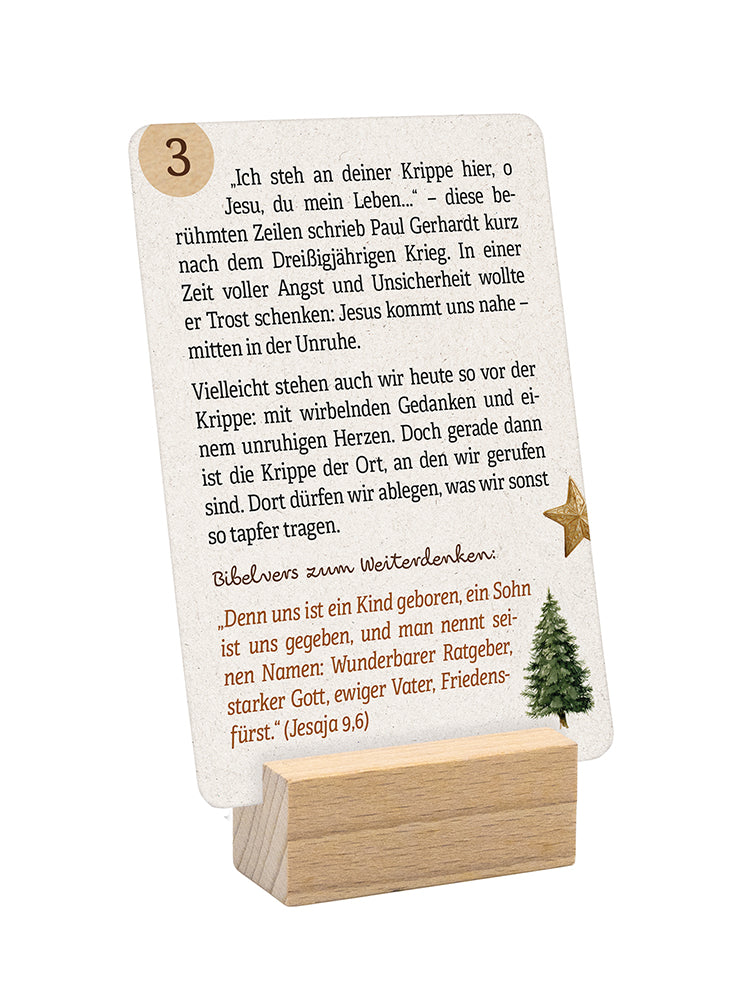  zum Titel 24 Herzenswege zur Krippe mit Psalm 139 - Mini-Adventskalender