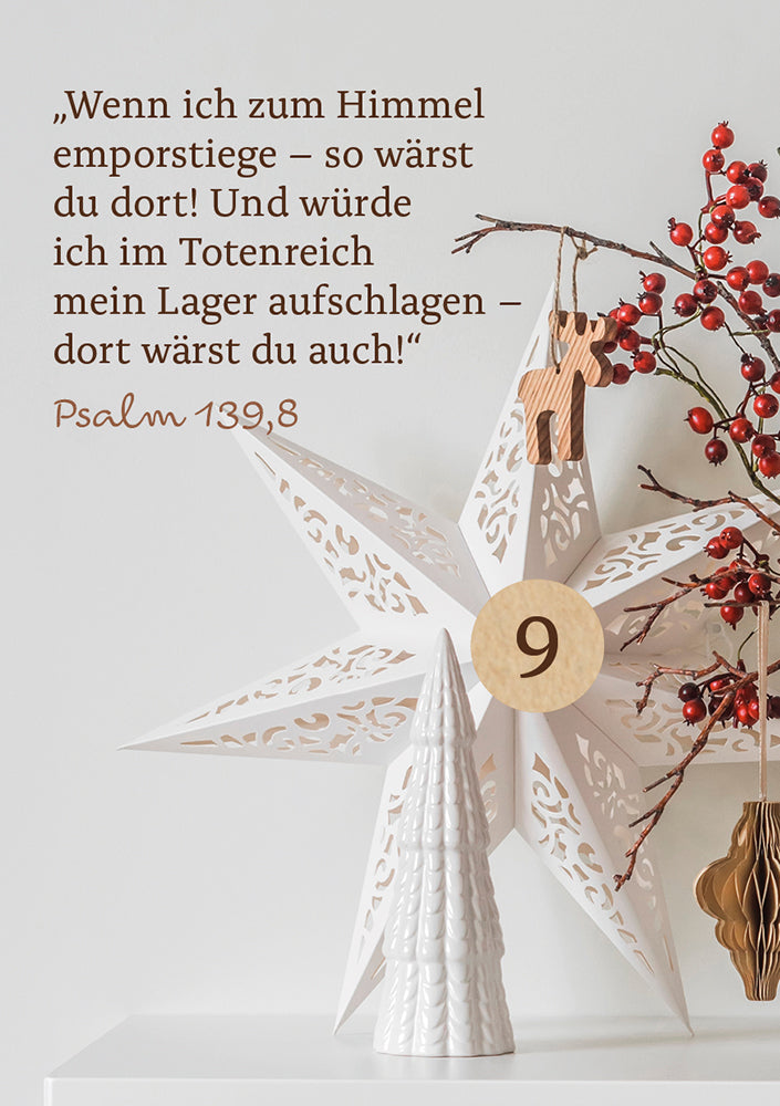  zum Titel 24 Herzenswege zur Krippe mit Psalm 139 - Mini-Adventskalender