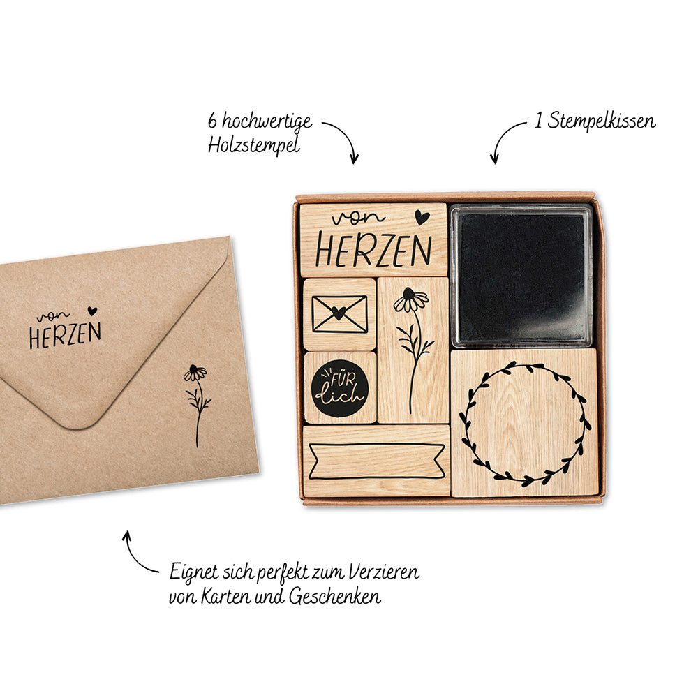  zum Titel Stempel-Set Von Herzen