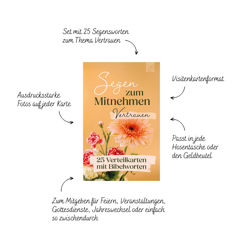  zum Titel Vertrauen - Segen zum Mitnehmen: 25 Verteilkarten