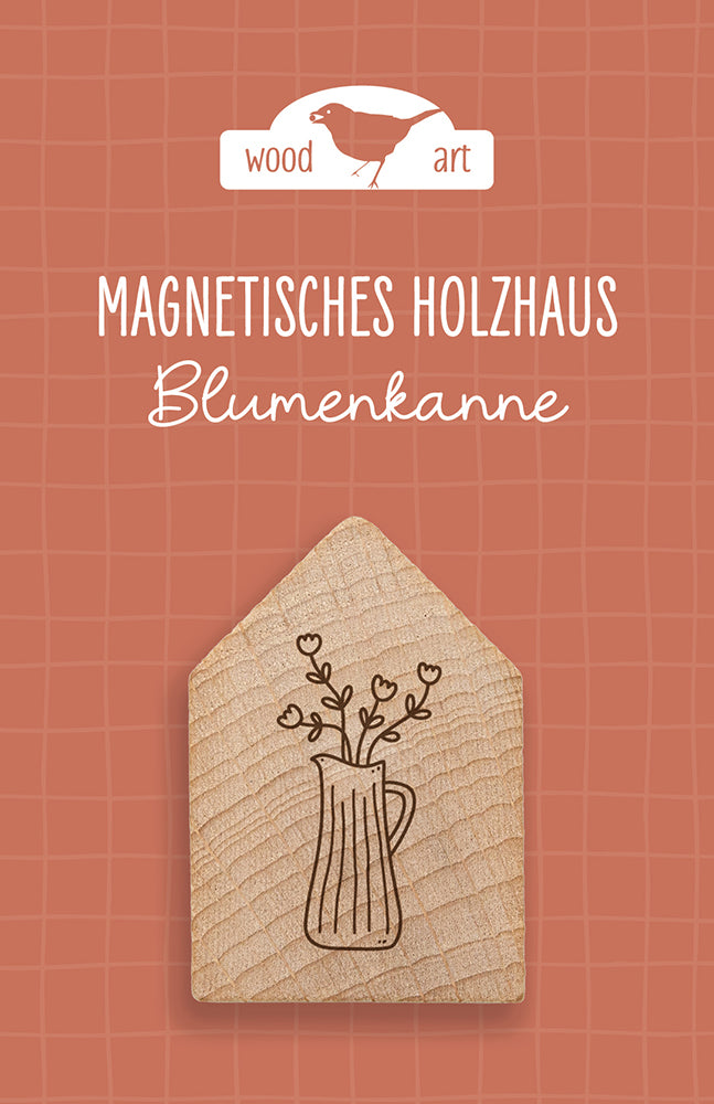  zum Titel Magnetisches Holzhaus Blumenkanne