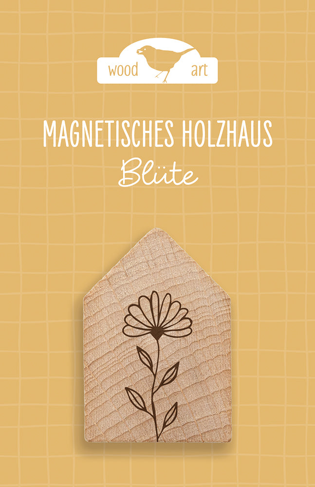  zum Titel Magnetisches Holzhaus Blüte