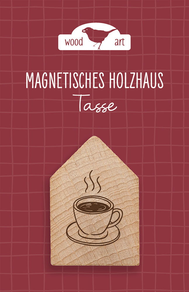  zum Titel Magnetisches Holzhaus Tasse