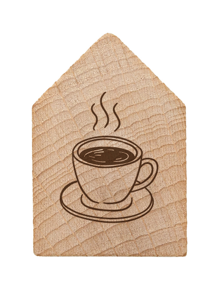  zum Titel Magnetisches Holzhaus Tasse