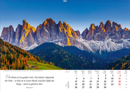  zum Titel Lobet, ihr Berge, den Herrn 2027