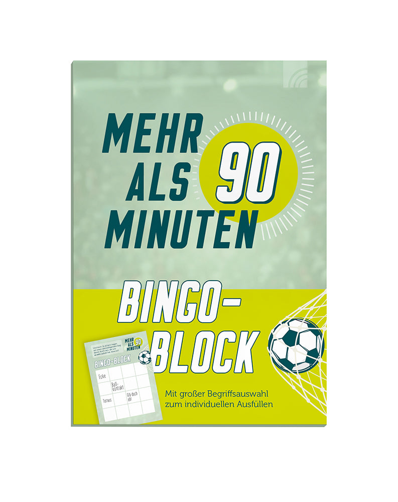 Frontcover zum Titel Mehr als 90 Minuten - Bingo-Block Fußball