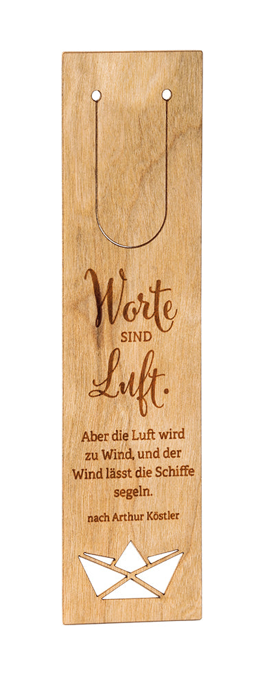 Frontcover zum Titel Worte sind Luft. Aber die Luft wird zu Wind, und der Wind lässt die Schiffe sege