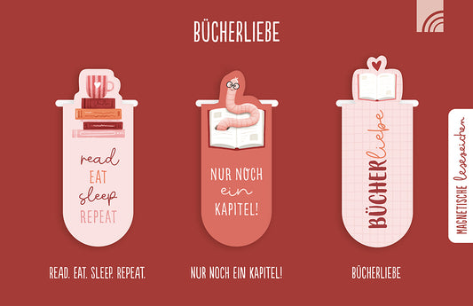 Frontcover zum Titel Bücherliebe - Magnetische Lesezeichen