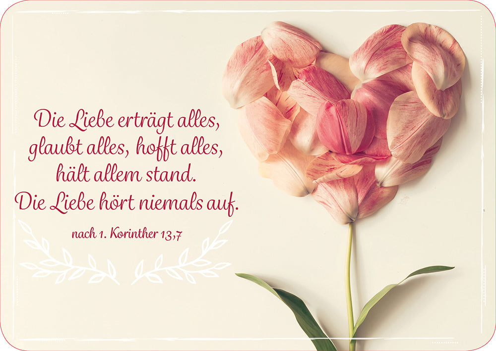 Frontcover zum Titel Die Liebe erträgt alles, glaubt alles, hofft alles, hält allem stand.