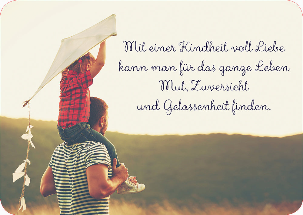 Frontcover zum Titel Mit einer Kindheit voll Liebe kann man für das ganze Leben